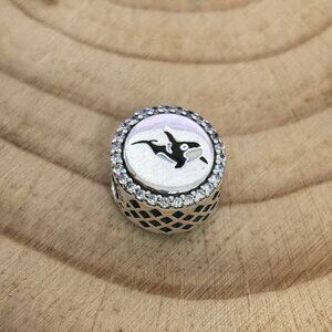 Pandora Victania Killer Whale Sea Dangle Charm Pendant, S925 Silver Jewelry